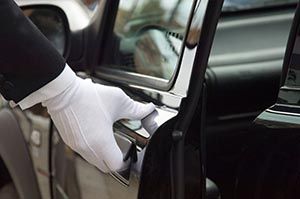 White Glove on Car Door